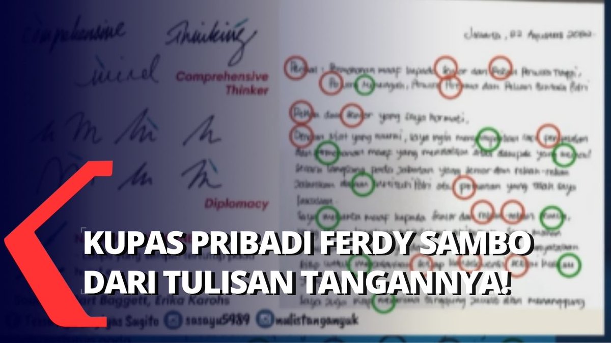 Dari Tulisan Tangan Ferdy Sambo Terkuak! Masa Lalu Hingga Kecenderungan Fantasi Seksnya dlvr.it/SXNNqN