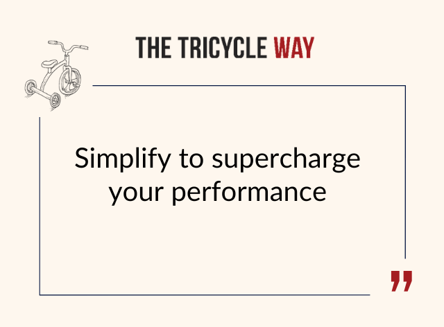 TheTricycleWay's tweet photo. "Simplify to supercharge your performance"

#simplicity #performance #motivation #ttw https://t.co/GctVbjWhFk
