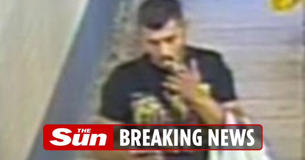 TheSun's tweet photo. Woman raped in bushes by stranger as cops release CCTV of wanted man https://t.co/WVLBkO4YtX https://t.co/xNGmPfLrnN