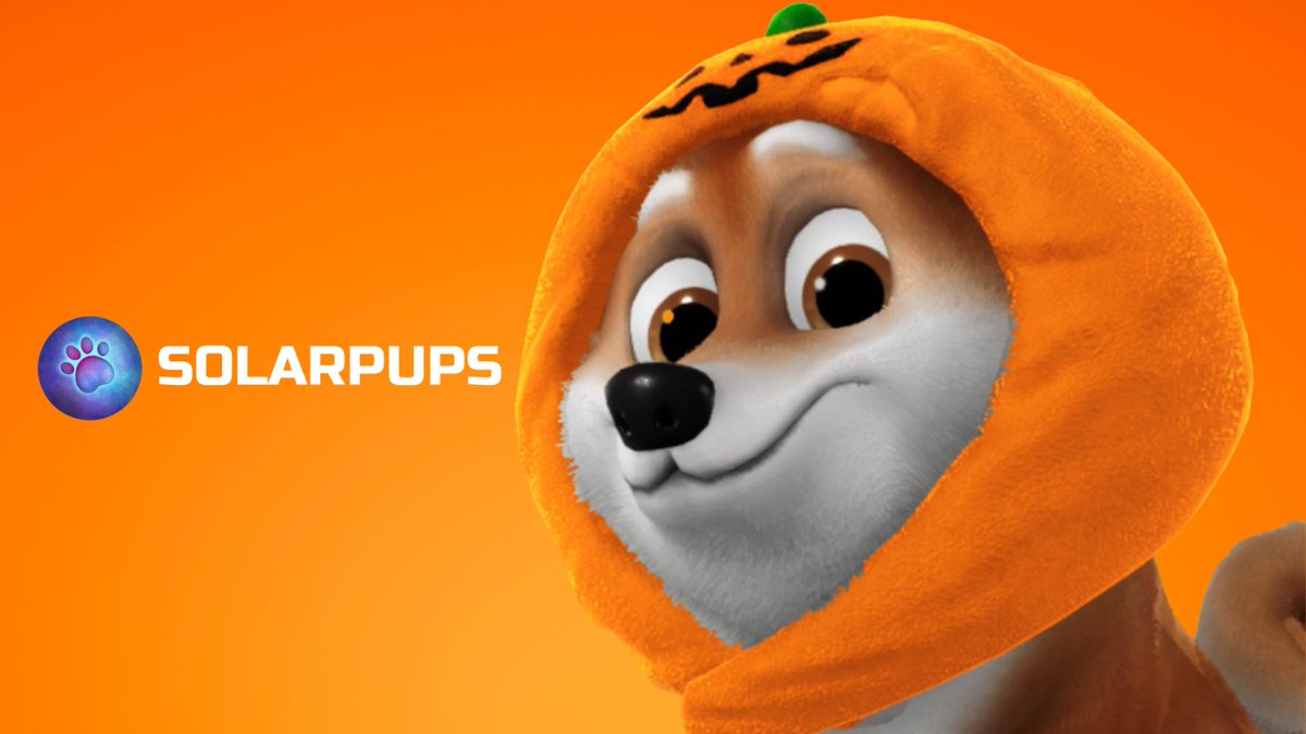 KrikeyApp's tweet photo. Hello pumpkin ๐
We can tell you this SolarPups favorite season is fall ๐
#SolarPups #NFTs #Web3 #PumpkinSpice #onFlow https://t.co/u59A6t7fda