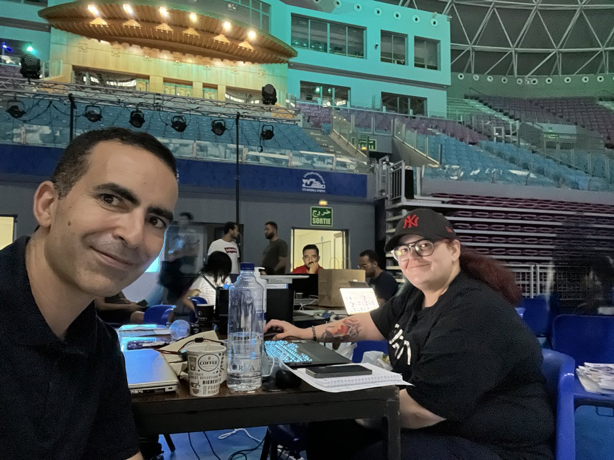 After an unforgettable <a href="/DeepIndaba/">Deep Learning Indaba</a>, the <a href="/instadeepai/">InstaDeep</a> DREAM TEAM is now hard at work, not in a garage but a… stadium! Mega launch of <a href="/AIHackTunisia/">AI Hack Tunisia</a> tomorrow, get ready for more awesomeness ahead!🔥🚀
