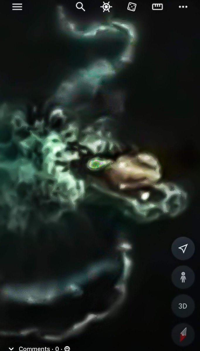 FlawdaMurph's tweet photo. @elonmusk My ability to uncover hidden objects within photo and video is working quite well I must say.  I have proof that Sail Rock Antarctica is in fact, a giant squid. Actually Kracken would be better. #kracken #sailrock #antartica ##giantsquid https://t.co/e941VNEgNg