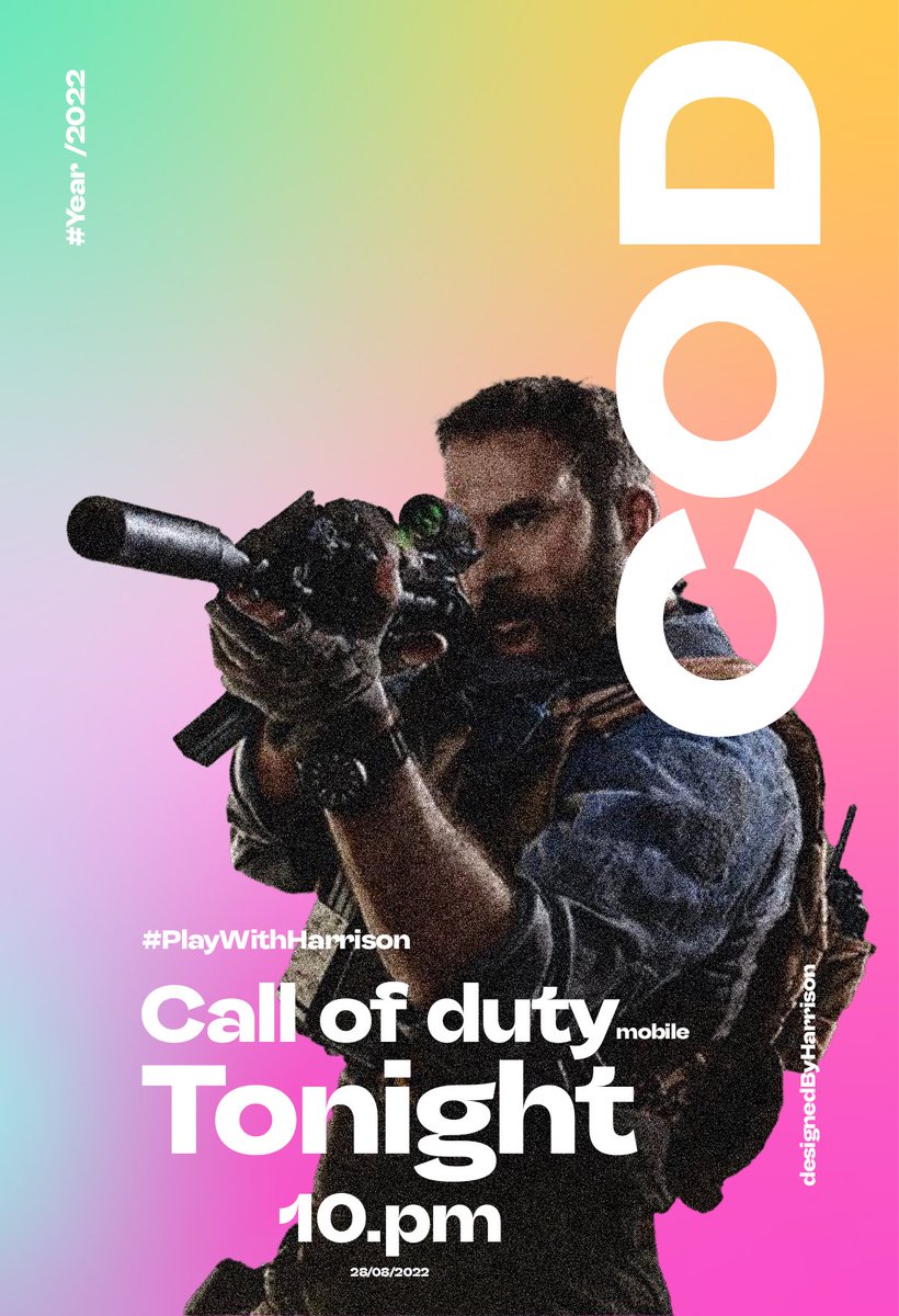 harrisonJNIOR's tweet photo. Let's play Call of duty mobile tonight by 10pm

Design by me ☕🥰🥰 https://t.co/xanLeKbvAw
