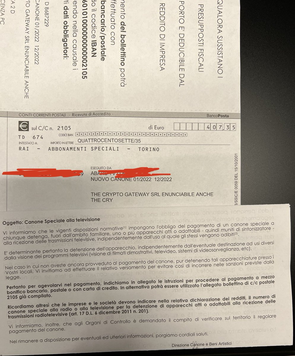 crypto_gateway's tweet photo. Il peggior SCAM della storia? Il canone RAI. 407 euro l’anno, per cosa poi?

Imbarazzante, squid game token in confronto impallidisce https://t.co/VtsCru5h2p