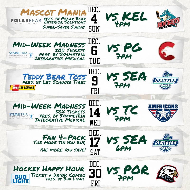 WHLsilvertips's tweet photo. 34 home games, 34 promotions!

Our full promo schedule is here!

#LetsGoTips x #Tips20