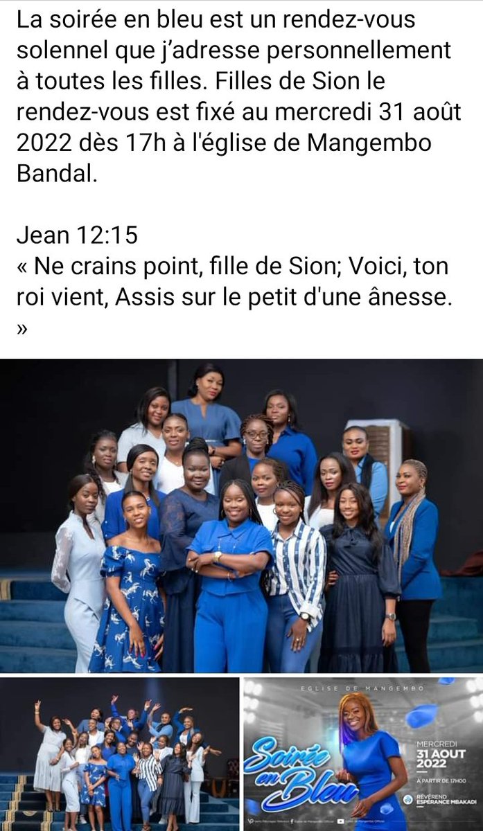 EMbakadiMin's tweet photo. Cordiale bienvenue à toutes les filles de SION https://t.co/9PAOTDsyak