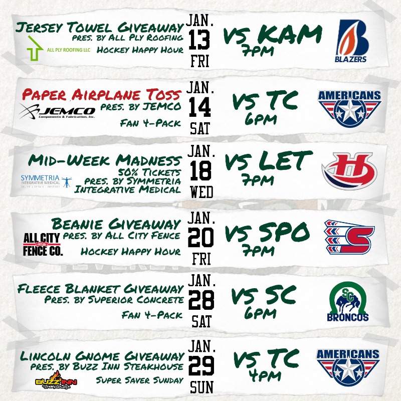 WHLsilvertips's tweet photo. 34 home games, 34 promotions!

Our full promo schedule is here!

#LetsGoTips x #Tips20