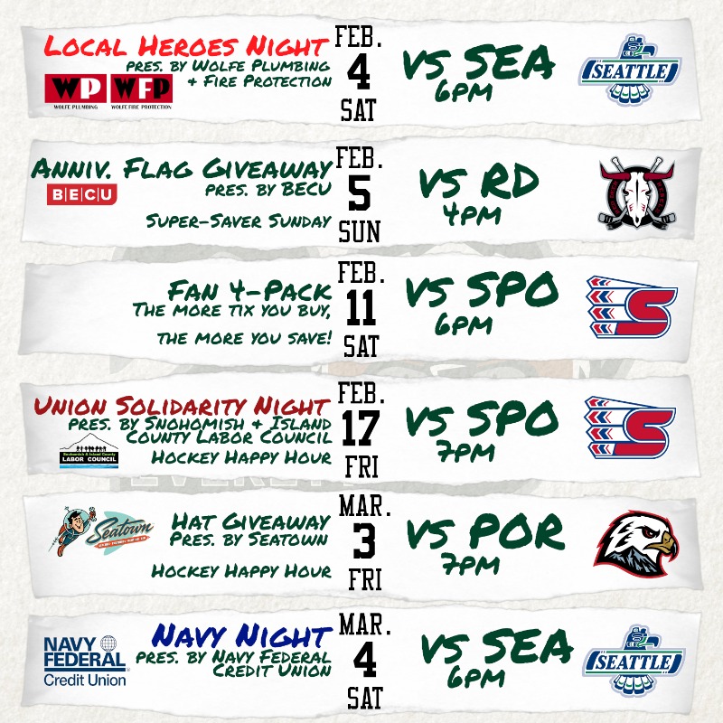 WHLsilvertips's tweet photo. 34 home games, 34 promotions!

Our full promo schedule is here!

#LetsGoTips x #Tips20