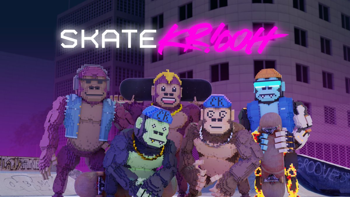 RealSvenstar's tweet photo. @CyberKongz Brigade is ready for some sessions with @tonyhawk in @TheSandboxGame https://t.co/XA5BdBBUvh