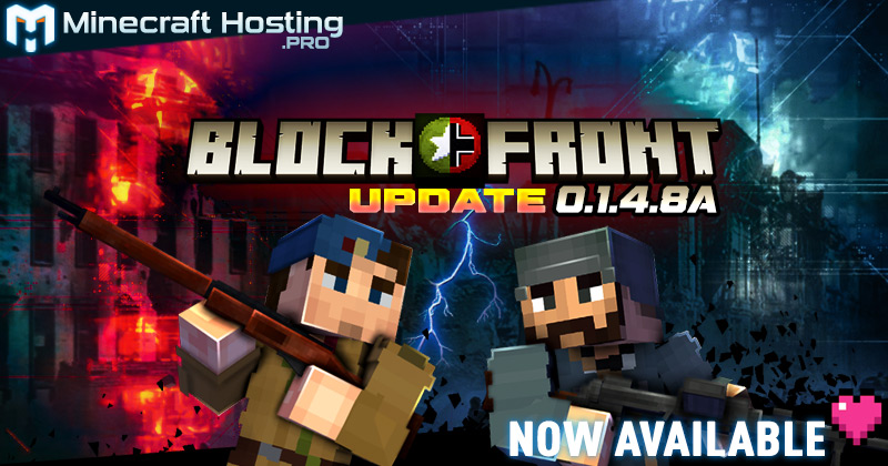 MCHostingPro's tweet photo. BlockFront 0.1.4.8A is now available on auto install.

Come try with your friends this WW2 FPS Modpack.

#Minecraft #Blockfront https://t.co/iUNRQanaw6