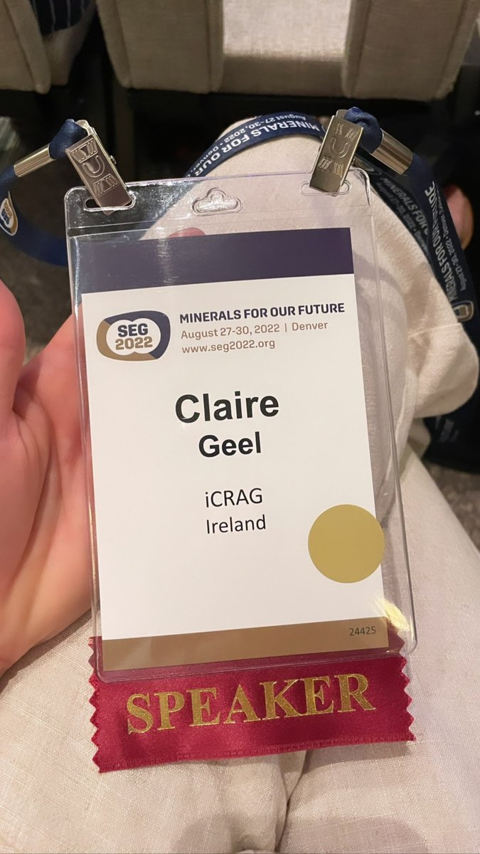 Excited to be presenting my current research on pyrite geochemistry as a vector to mineralization in the Irish type deposits! #SEG2022