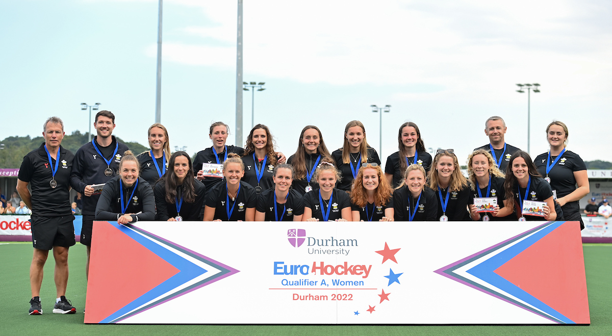 It's silver for Wales women at the EuroHockey Qualifiers in Durham! 🥈🍾

📸 <a href="/WorldSportPics_/">WorldSportPics</a>  <a href="/eurohockeyorg/">EuroHockey</a>