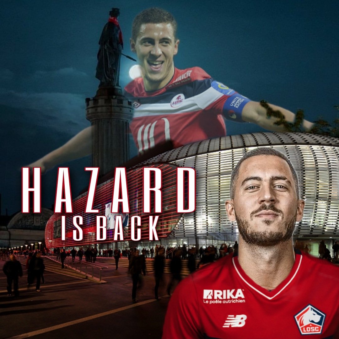 🔴⚪🔴 Eden Hazard  🔴⚪🔴
Tout ce dont nous rêvons, c'est de revoir notre Champion !!!!

🔄 RT si tu veux le retour de l'enfant de Lille.

#HazarDogueBack