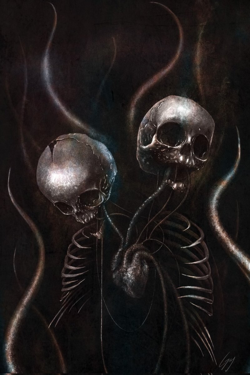 MrGr3y's tweet photo. "Gemini"  
#darkart #art #dark #drawing #illustration #artwork #artist #darkartists #horrorart #horror #darkartist #gothic #tattoo #digitalart #darkness #goth #sketch #blackwork #ink  #skull #creepy  #painting #creepyart #photography #macabreart #darkaesthetic  #occult https://t.co/bZwEBUg3QG