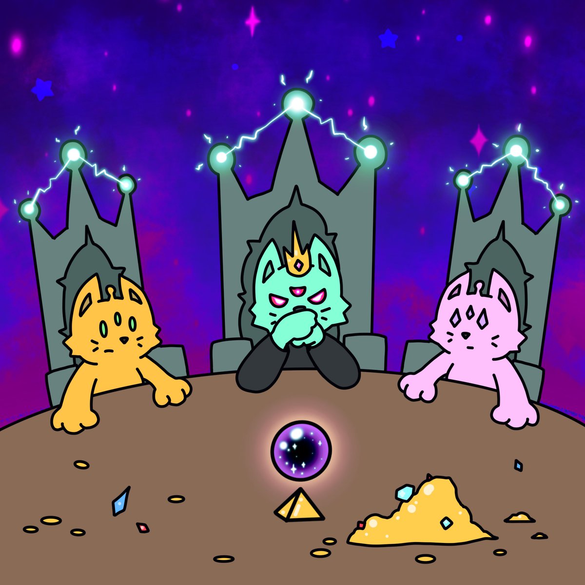CosmicCats_'s tweet photo. Here are our Cosmic Council members: @AlyssaDerstine @spcld2k @OGG_NFT @UncleRy_eth @GetCosmicNFT @Ruanal_ @Tcropper91 @studiomccann @OhNoStormy @Hambotweets 

The Council is made up of our most active community members and will help communicate feedback from the community! https://t.co/rDi0X2wDAN