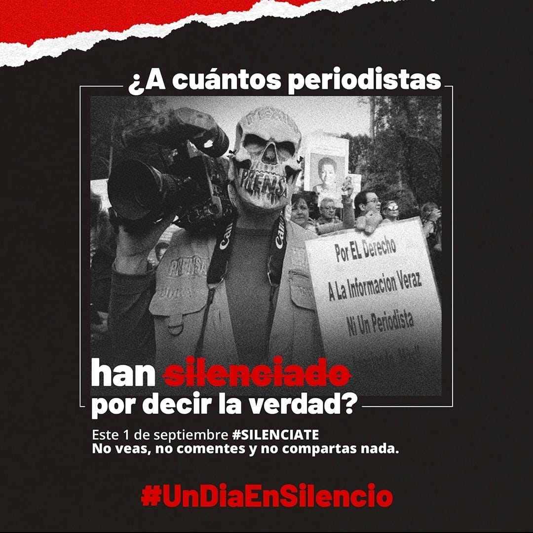 ¡Hagamos de nuestro silencio una gran protesta! #SILENCIATE

Este 1 de septiembre tengamos #UnDiaEnSilencio
<a href="/carla_ponti/">Carla Ponti</a>
<a href="/PMigoya/">Ana Paola Migoya</a>
<a href="/LaloUrbanoM/">Eduardo Urbano Merino</a>
<a href="/aracelibs/">Araceli✨</a>