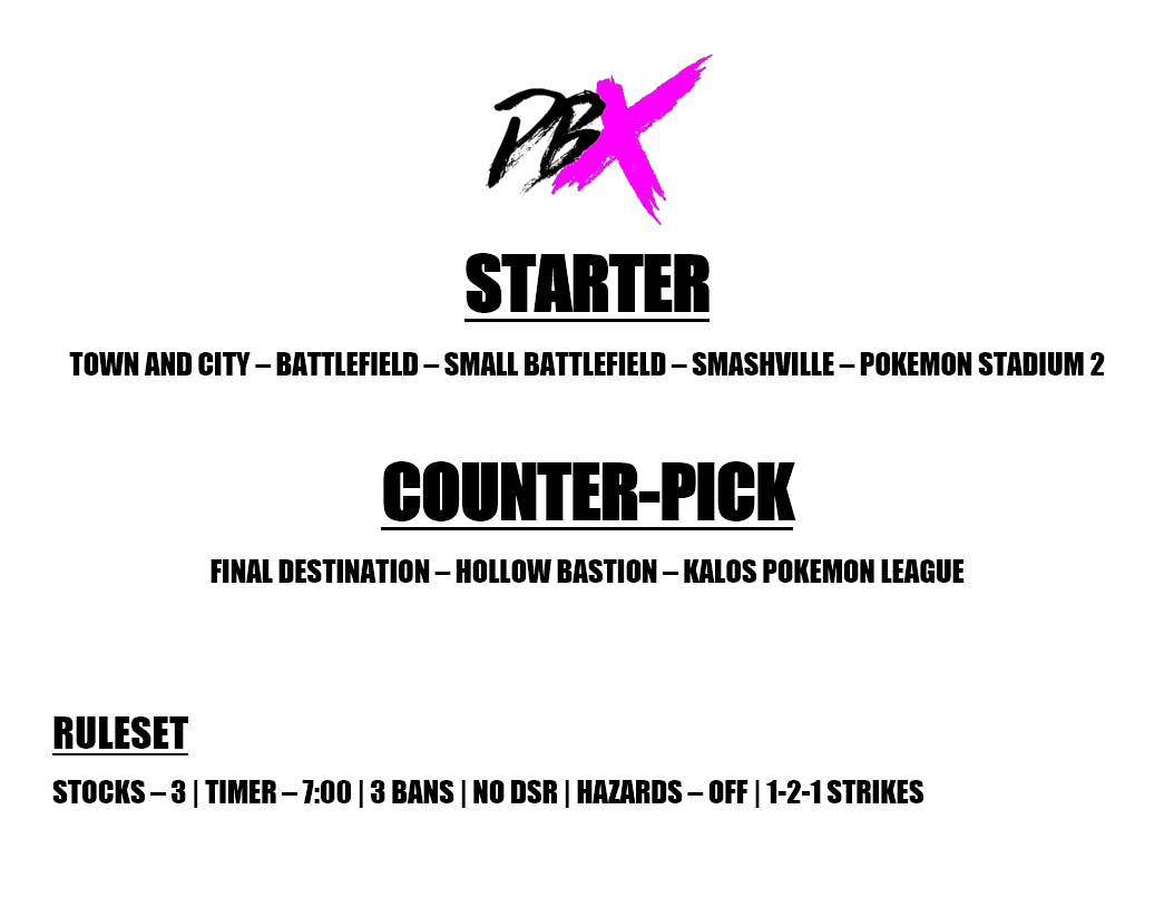 NEW STAGELIST

DBX is adopting the GOML 2022 ruleset starting this Tuesday, August 30, at DBX 19.