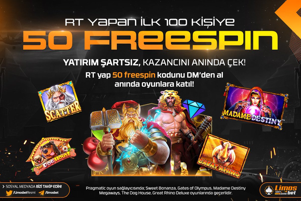 LimosbetResmi's tweet photo. ✨ Dev Firmadan Dev Etkinlik
💥 Gönderiyi RT Yap 
🔥Dmden Kodunu Al 
⭐ Freespin'in Tadını çıkar..
🤞 https://t.co/C48tMAxlB3 https://t.co/P3kI5ZROgq