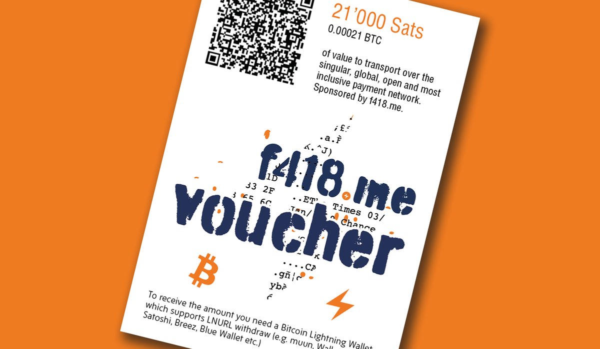 Based on LNBits and LNURL-withdraw you can make cool stuff like Bitcoin Lightning Voucher. Check out our short blog. There is also a Python script for generating vouchers in large quantities.

f418.me/en/bitcoin-lig…