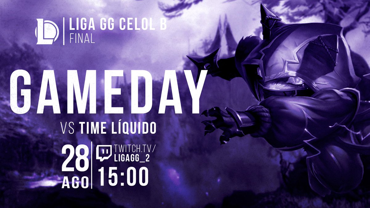 GAMEDAYY!!

Jogo para encerrar a Liga GG CELOL B contra @timeliquido, rolando agora!!
Transmissão: twitch.tv/ligagg_2

#goRFW #AlwaysForward