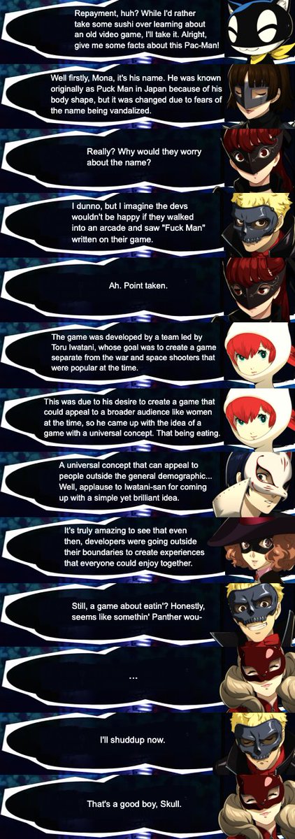 AconvoAday's tweet photo. Joker in Smash
Part 56: vs. Pac-Man

#Persona5 #Persona5Royal #Persona5Strikers #SuperSmashBrosUltimate #SuperSmashBros #PacMan #PacManWorld #Arcade #Namco #BandaiNamco #Joker

-Ronin https://t.co/mnwTbFBhio