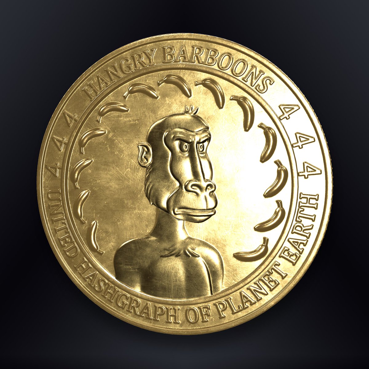 HangryBarboons's tweet photo. Thank you @leemonbaird for inventing Hashgraph! You opened the doors for me to become a crypto-artist, and I'd like to gift you a Golden Banana Coin NFT (serial #444) made in collaboration with @hbar_to_moon. Please reach out to me to claim it, we'd love to have you! ♥️ https://t.co/zakRLIdtUi