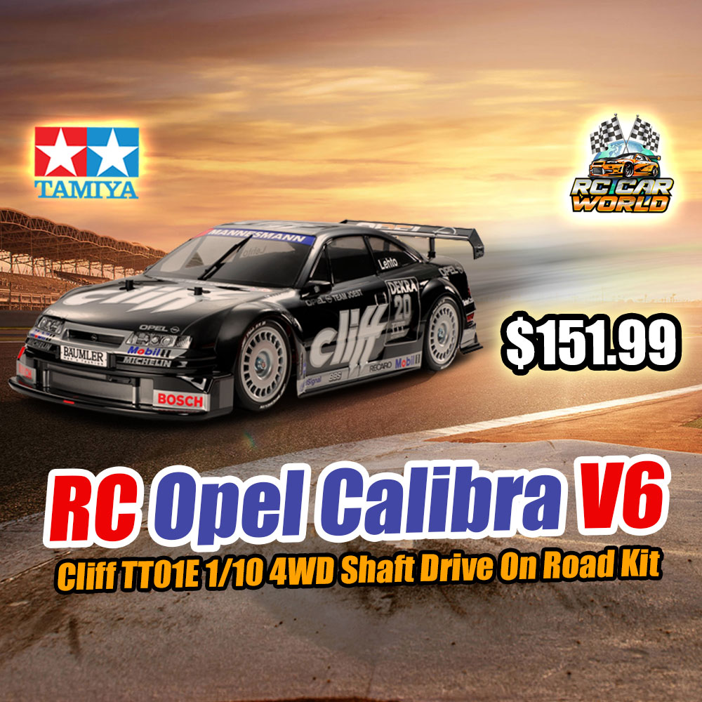RCCarWorld's tweet photo. RC Opel Calibra V6 Cliff TT01E 1/10 4WD Shaft Drive On Road Kit
Available now at the store $151.99
Buy here: https://t.co/lsDYoD7bq1
#RcTamiya #RcOpelCalibraV6 #RcTT01E #4WD #DriveOnRoad #RcKits #RcCarWorld https://t.co/yBjWUHGTqv