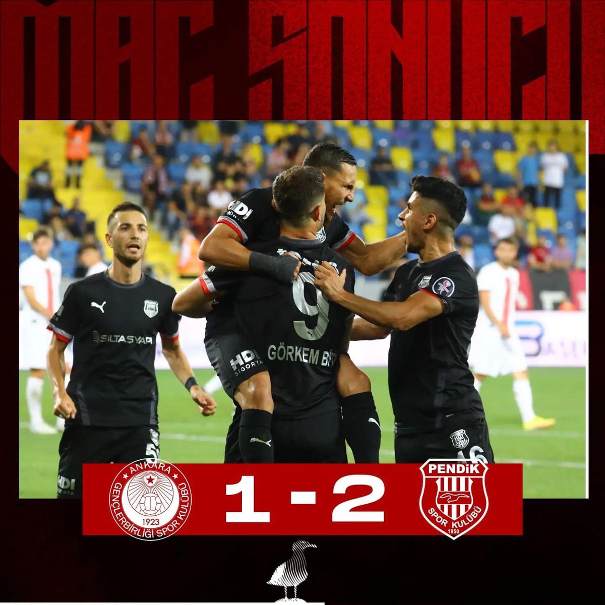 ahmetcinpendik's tweet photo. Gençlerbirliği'ni 2-1 mağlup ederek yoluna devam eden Pendikspor’umuzu yürekten tebrik ediyorum. ❤️🤍 https://t.co/nZnsSIMqG9
