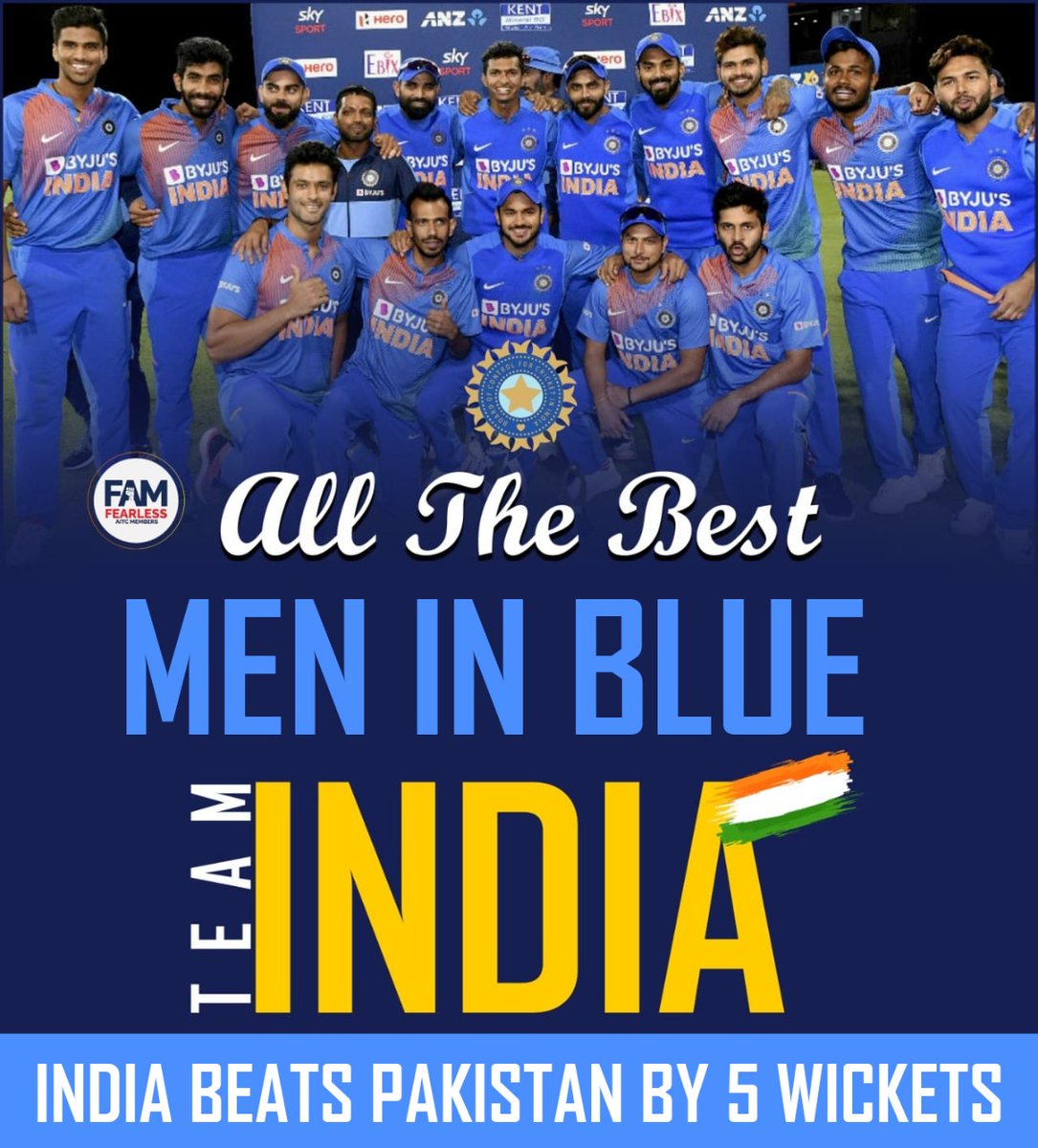 NarwarDarshan's tweet photo. Congratulations TEAM INDIA

India beats Pakistan by 5wickets with 2 balls remaining

JAI HIND 🇮🇳

#IndiaVsPakistan 
#IndianCricketTeam 
#AsiaCup2022 
#UrvashiRautela
#FAM4TMC
#NarwarDarshan https://t.co/4KIcrX3BX6