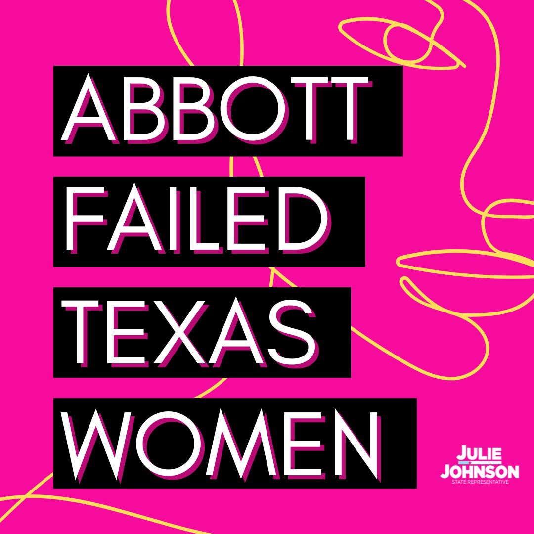 juliejohnsonTX's tweet photo. Time for another reminder… Greg Abbott still has not eliminated rape in Texas per his campaign promise in September of 2021.

But he did force Texas women to carry their rapists’ babies beginning this week.

#txlege #BetoForTexas #AbbottFailedTexasAgain https://t.co/xrIhg84ER5