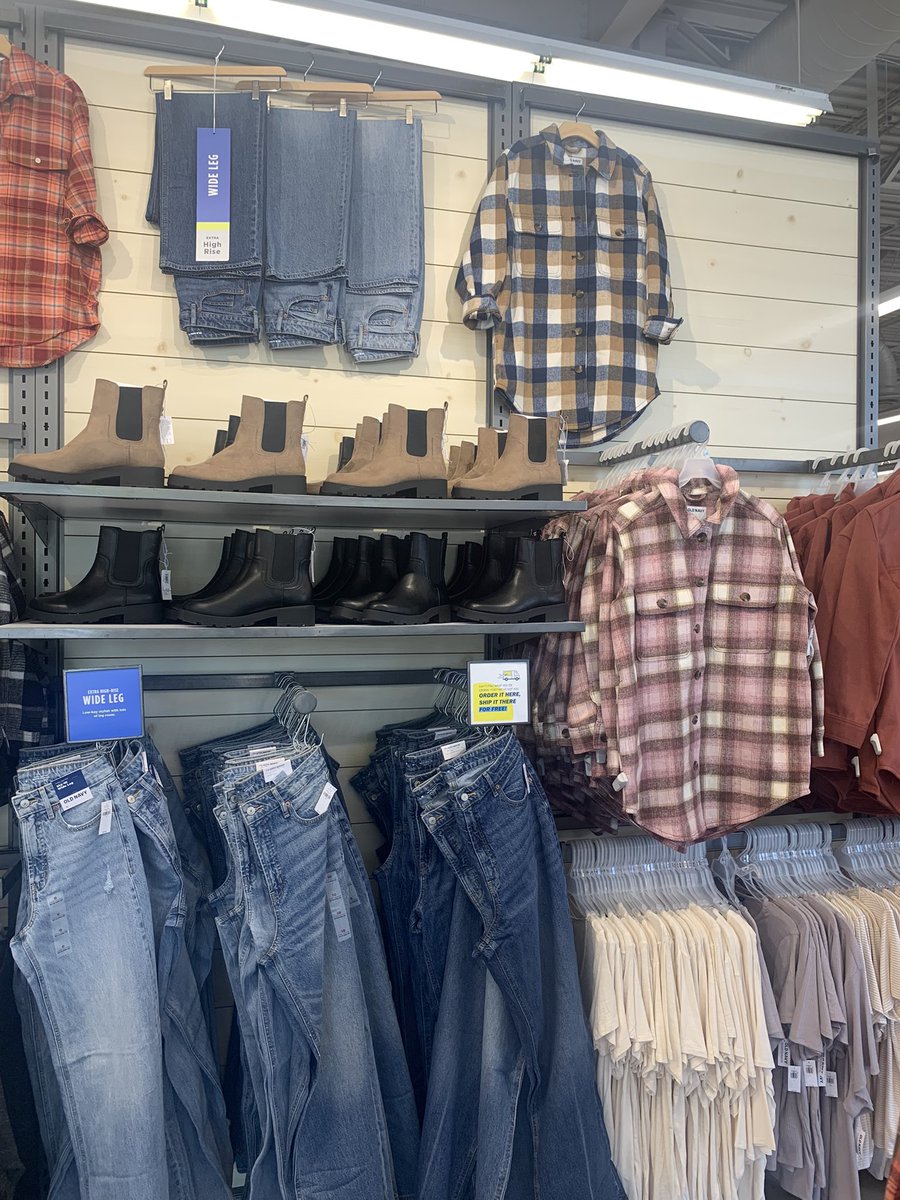 jpadlovely's tweet photo. old navy has a ‘sam winchester’s closet’ display https://t.co/XaBHt1om2C