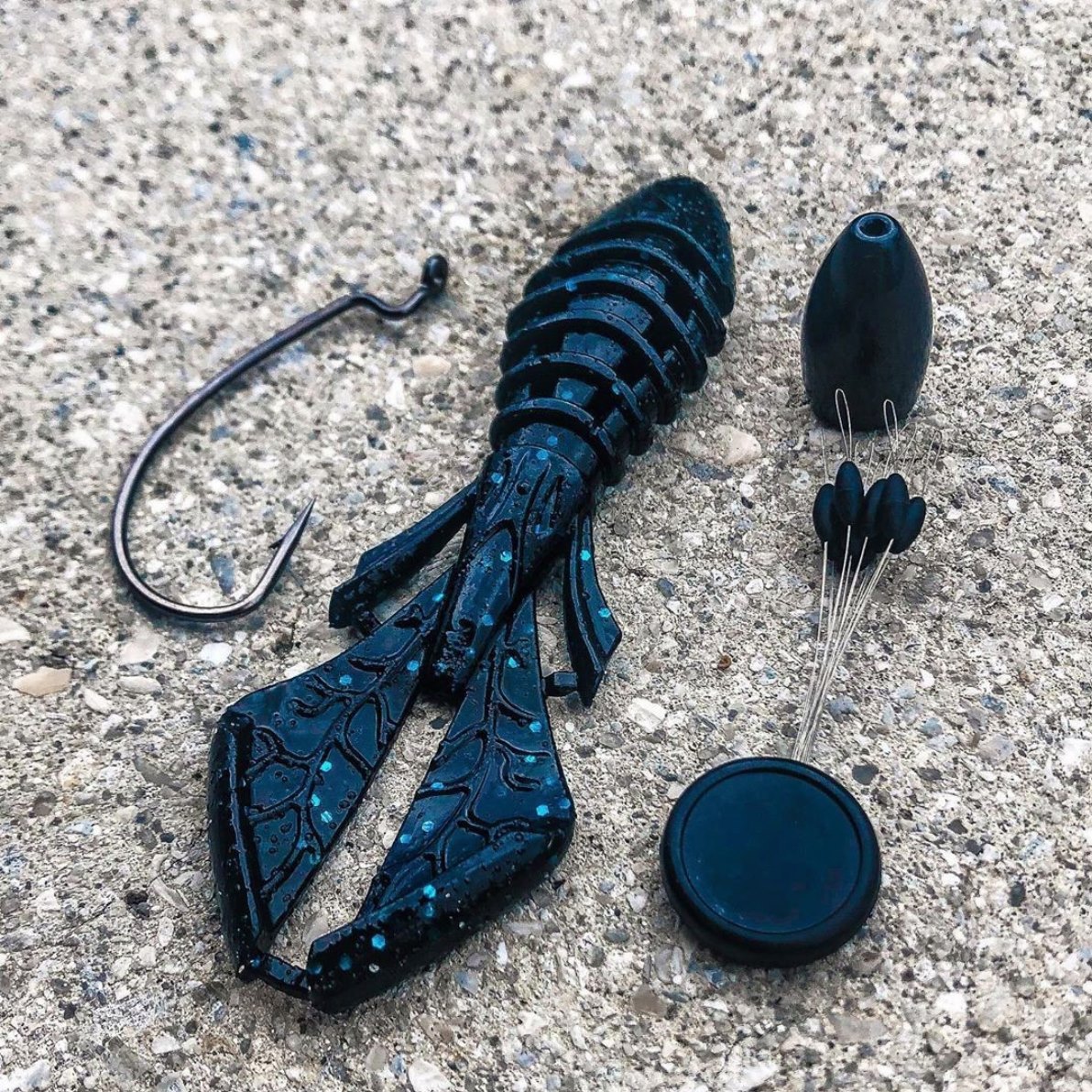 The BioSpawn Lure Company VileBug ready to go digging into the juicy stuff! What's your favorite Catch Co bait to flip? via IG: double.d.fishing