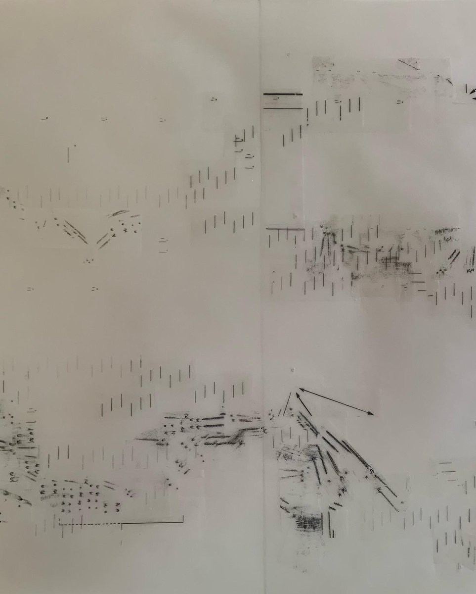 chloeleaper2's tweet photo. A score…story…walk #bookart #abstractdrawing #mountainart #abstractart #deleuze #rockart #matrixialborderspace #murmuration #cuniform #pictogram #glyph #contemporary drawing https://t.co/QpXPJO73MA