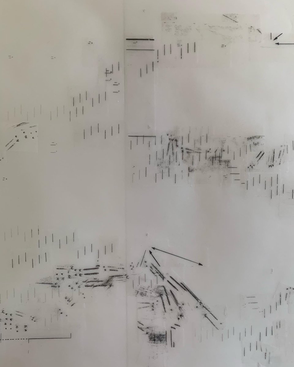 chloeleaper2's tweet photo. A score…story…walk #bookart #abstractdrawing #mountainart #abstractart #deleuze #rockart #matrixialborderspace #murmuration #cuniform #pictogram #glyph #contemporary drawing https://t.co/QpXPJO73MA