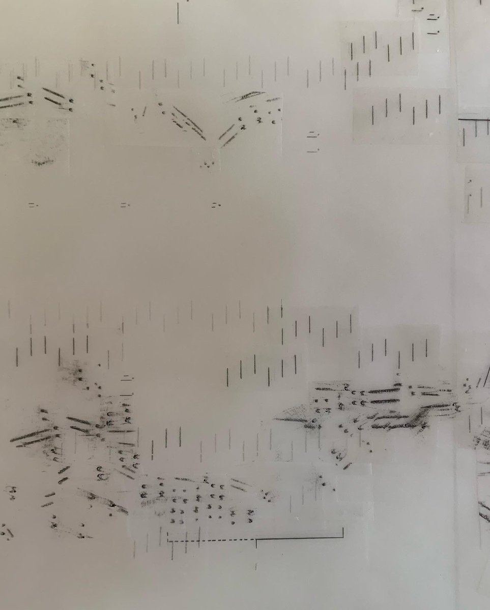 chloeleaper2's tweet photo. A score…story…walk #bookart #abstractdrawing #mountainart #abstractart #deleuze #rockart #matrixialborderspace #murmuration #cuniform #pictogram #glyph #contemporary drawing https://t.co/QpXPJO73MA