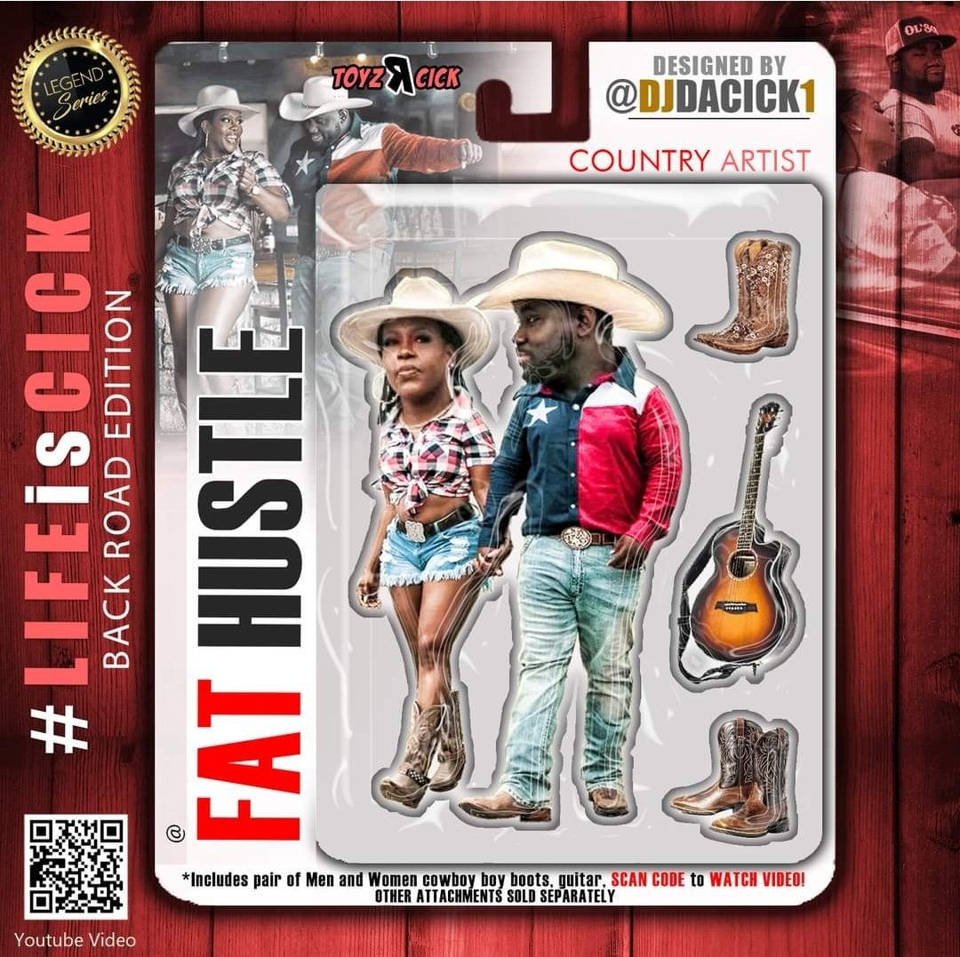 djdacick1's tweet photo. #first ##TOYZrCICK #COUNTRY #ARTIST #FATHUSTLE joins the #TOYZrCICK #collection
New single called "Back Road" ... scan the #QR CODE TO VIEW VIDEO
#LIFEisCICK #djdacick1 #graphics #nft #concept #toy #texas #boot https://t.co/1iSMH4kOmE