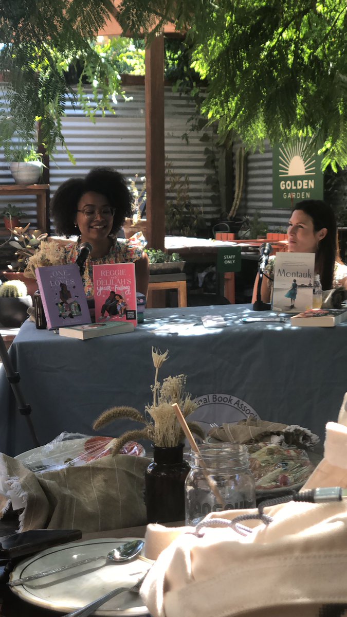 WNBA_LA's tweet photo. “Because I write stories with Black kids as main characters I can’t fully escape from what’s going on in the world. So I weave them in… like a spoonful of sugar” @elisembryant #wnbabooks #literarytea https://t.co/njjOzS4RsU