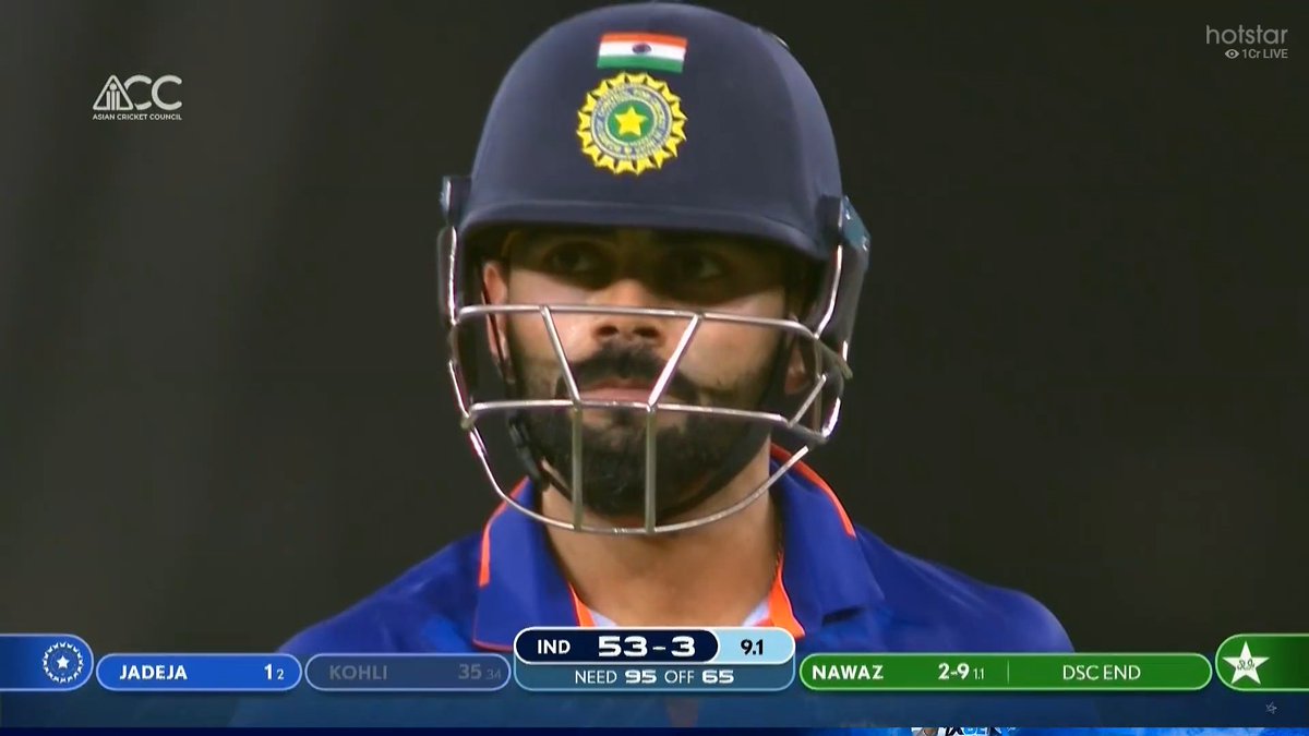 AviJain_'s tweet photo. Didn't touch bat for last 1 month still highest scorer for India
#ViratKohli𓃵 #INDvsPAK 
Baap Baap hota hai https://t.co/JVtazNOZeH