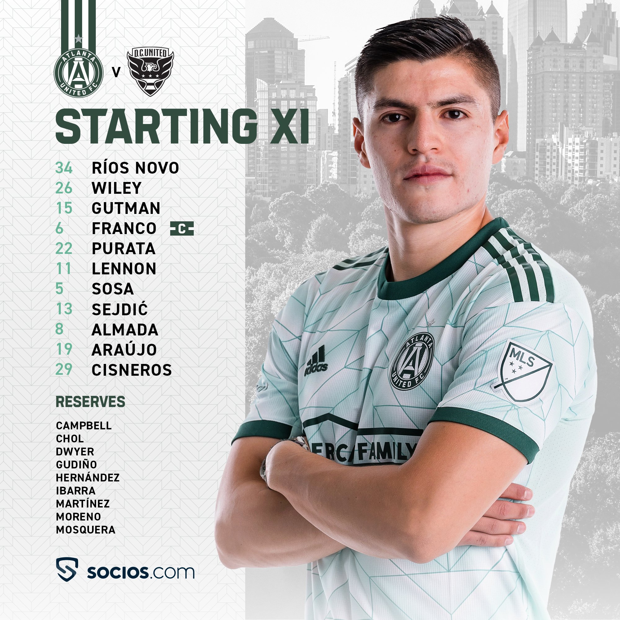 Starting Xi And Roster Notes: Atlanta United, Orlando City Sc Kick Off In Eastern Conference Semifinal Atlanta United FC on Twitter: "Your #ATLUTD Starting XI to take on @DCUnited ⚔️ https://t.co