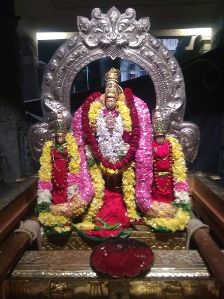 KamakshiTemple's tweet photo. #Pooram #thangaradham #Utsavam was performed yesterday to Sri #Kamakshi #Ambal, #Kanchipuram https://t.co/U3gpgdaWTn