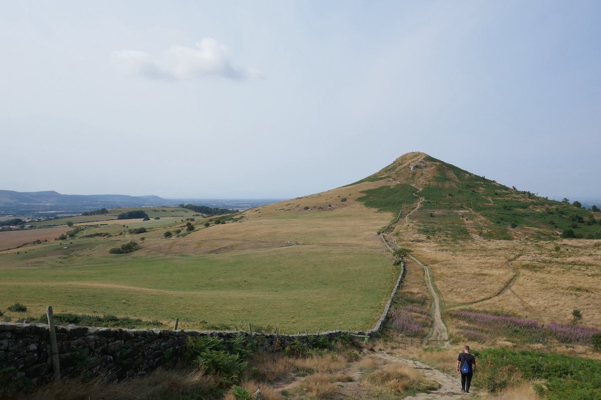 raven_lea's tweet photo. A grand walk this morning from Gribdale Gate onto Easby Moor, then to Airyholme Farm, up to the summit of Roseberry Topping, on to Little Roseberry &amp; back to the car on the Cleveland Way. https://t.co/xMnSTOjPUD
