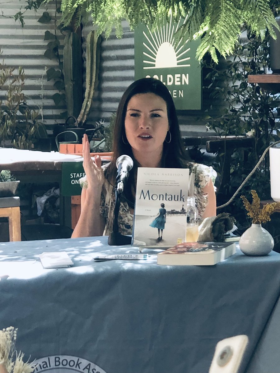 WNBA_LA's tweet photo. “I like to write about strong independent women… this is set in the 20s … but when you pull the curtain back it’s like, how far have we come?”  @NicolaHAuthor #wnbabooks #literarytea https://t.co/ppXf28WBIE