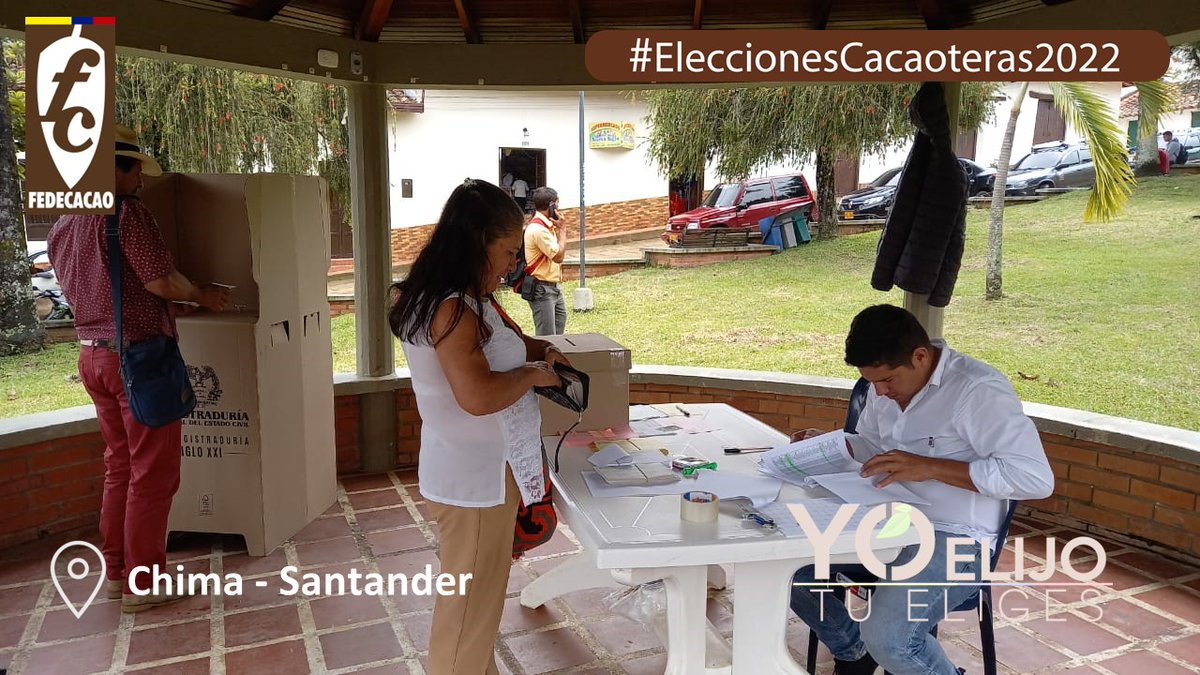 fedecacao's tweet photo. Continuamos con nuestro proceso electoral desde Fortul-Arauca, Melgar-Tolima, Chima-Santander y Dorado- Meta Importante participación por parte de los cacaocultores en las presentes 
 #EleccionesCacaoteras2022 https://t.co/SkFpYQH1GG