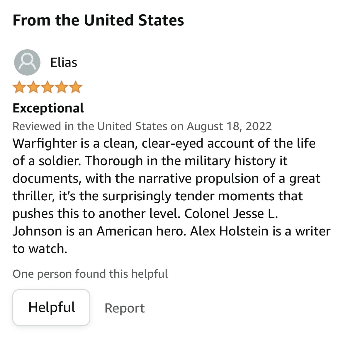 AlexPHolstein's tweet photo. Today’s featured Amazon reader review for #Warfighter - thank you!
#veterans #vietnam #deltaforce #10SFG #SOCCENT #GulfWar #Iraq https://t.co/eKfDKaNEdr
