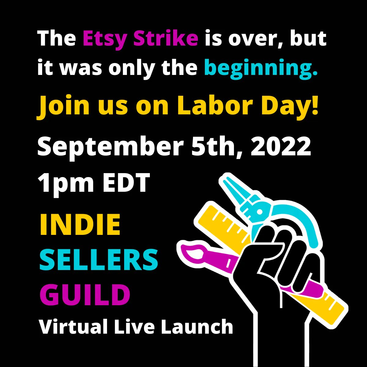 IndieSellersGld's tweet photo. We're having a big virtual live launch event on Labor Day, and we hope you will all join us!  More info at https://t.co/DXQ3P4ujSk #IndieSellersGuild #ISGLaunch #strongertogether #workersoftheworldunite https://t.co/zNbhWpUnFN
