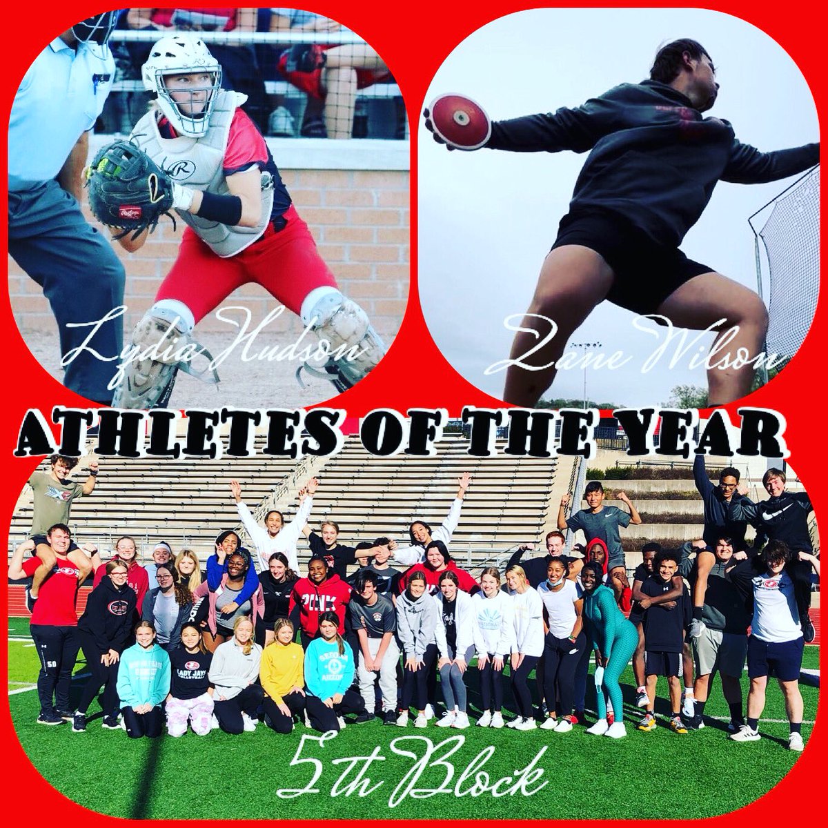Looking back at 2021-22 here are the athletes that stood atop and have earned the S&C Athlete of the Year title…. Female: Lydia H Male: Zane W Group: 5th Block Thank you for all your hard work