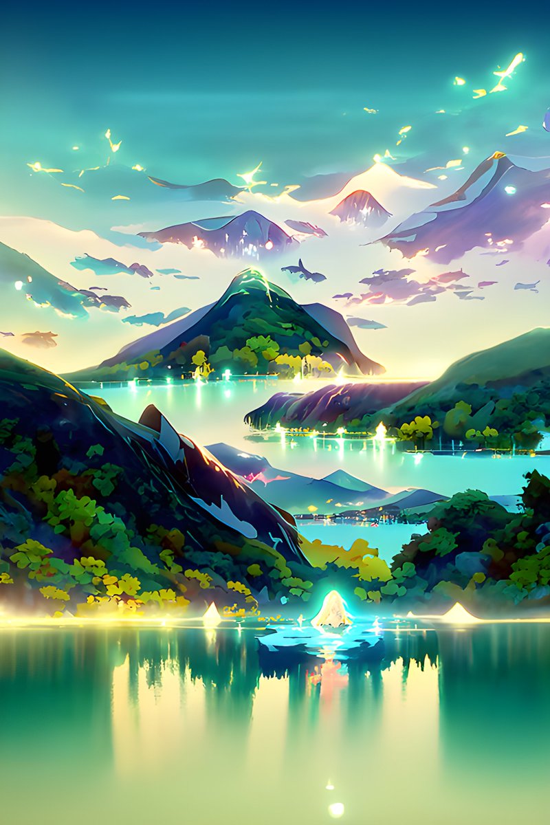 GN twitter space 
with beautiful magical lake
#art #artist
