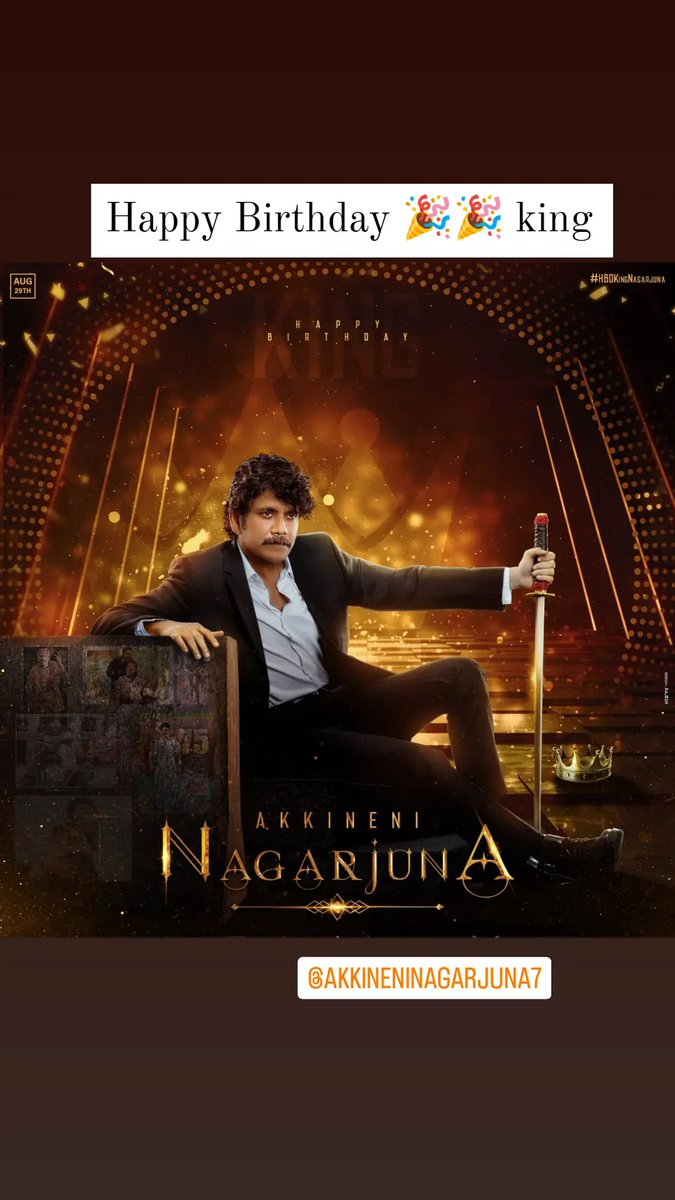 AvengerArjun5's tweet photo. Happy Birthday 🎉🥳🎉🥳 nag sir 🎉🥳🎉iam die fan sir ❣️stay strong life long sir @iamnagarjuna https://t.co/E8nhXTmG9r