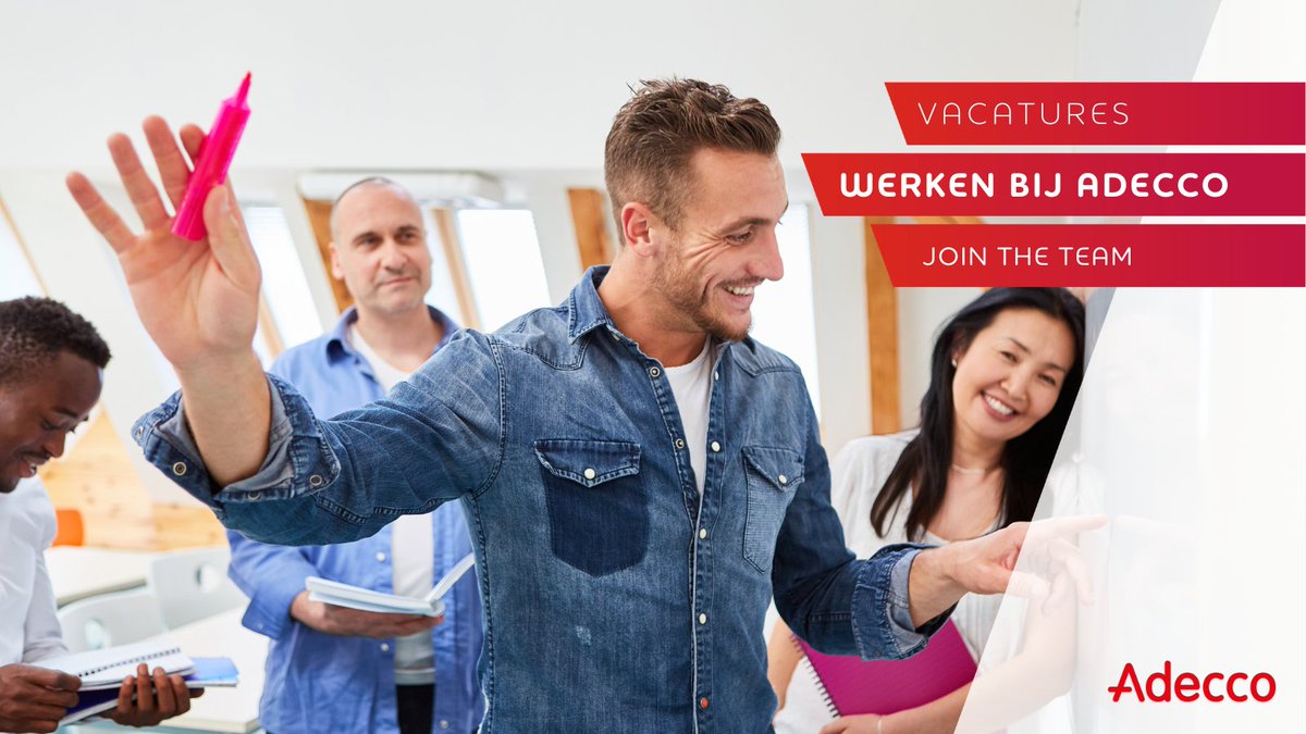 AdeccoNL's tweet photo. Join the team! Adecco zoekt nieuwe collega’s https://t.co/df9xDZte14 
#Adecco #werk #jointheteam https://t.co/iTZmSpXGO7