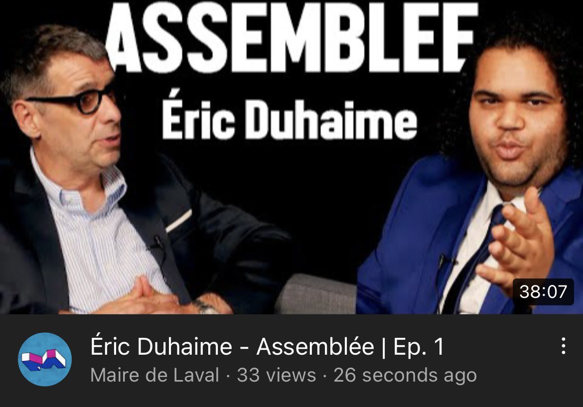 chiefmounir's tweet photo. PREMIER ÉPISODE D’ASSEMBLÉE AVEC @E_Duhaime 

https://t.co/1p8ZN084Gc https://t.co/jAp89RSefp